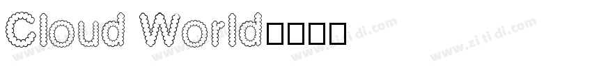 Cloud World字体转换